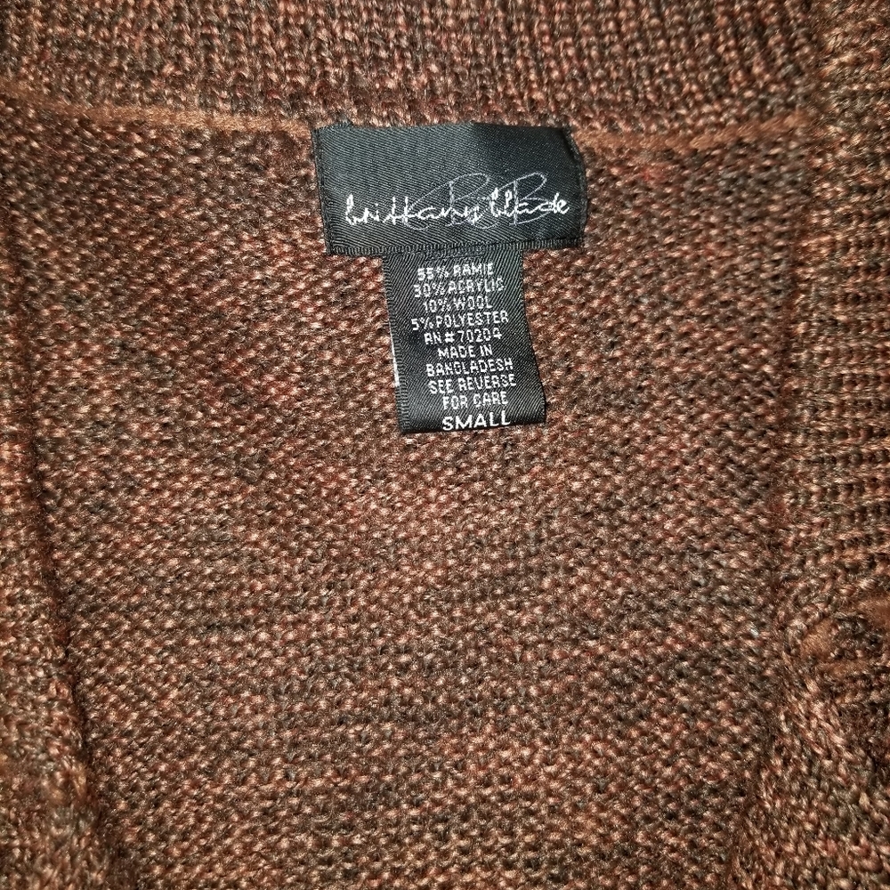 Brittany Black marron cardigan. Size S - Picture 7 of 9